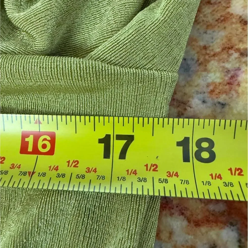 Fashion Nova Chartreuse Slinky Wrap Mini Dress Women’s Size XL NWT